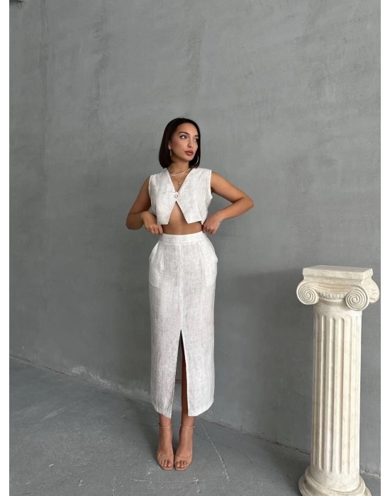 Çilek Takım Etek Yelek