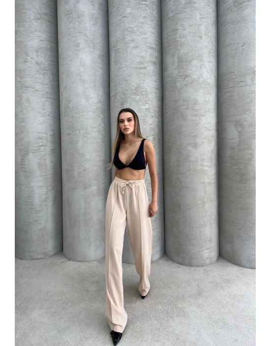 Çımalı Keten Pantolon