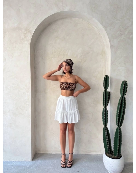 Çingene Keten Etek Beyaz S24808