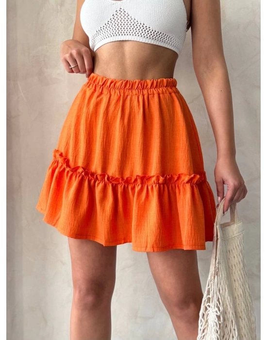 Çingene Keten Etek Turuncu S24808