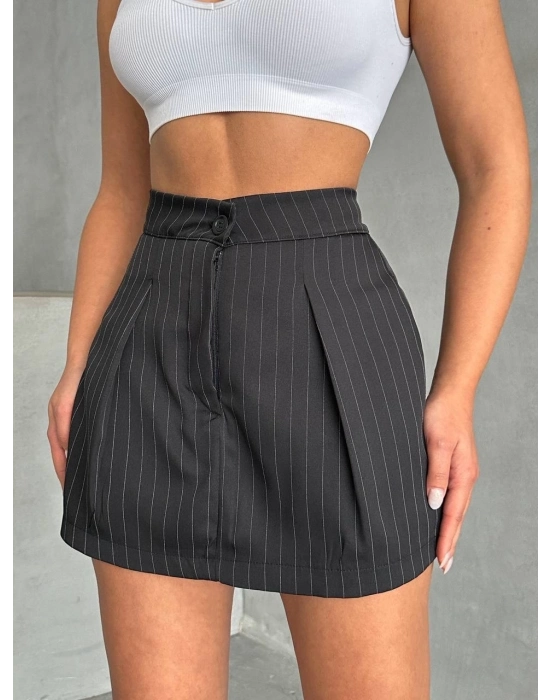 Çizgili Şort Etek