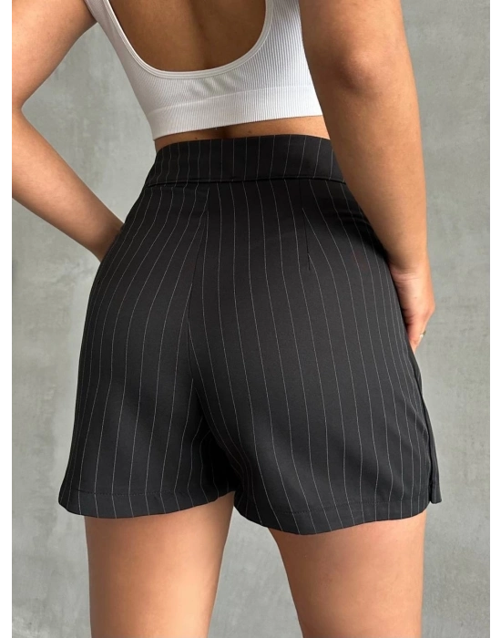 Çizgili Şort Etek