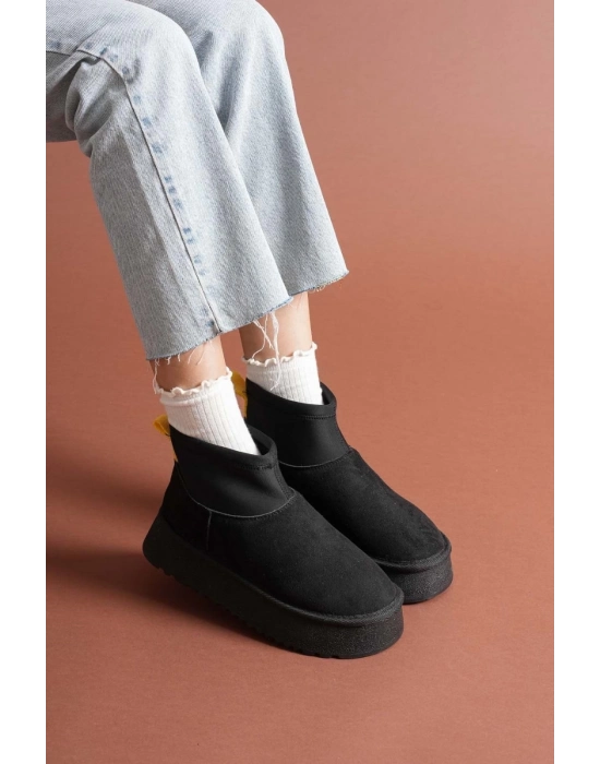 Cuen Siyah Süet Bot