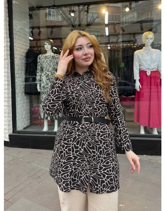 Desenli Tunik Gömlek