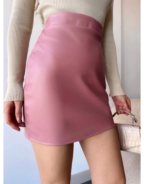 Düz Deri Etek Pudra H24468