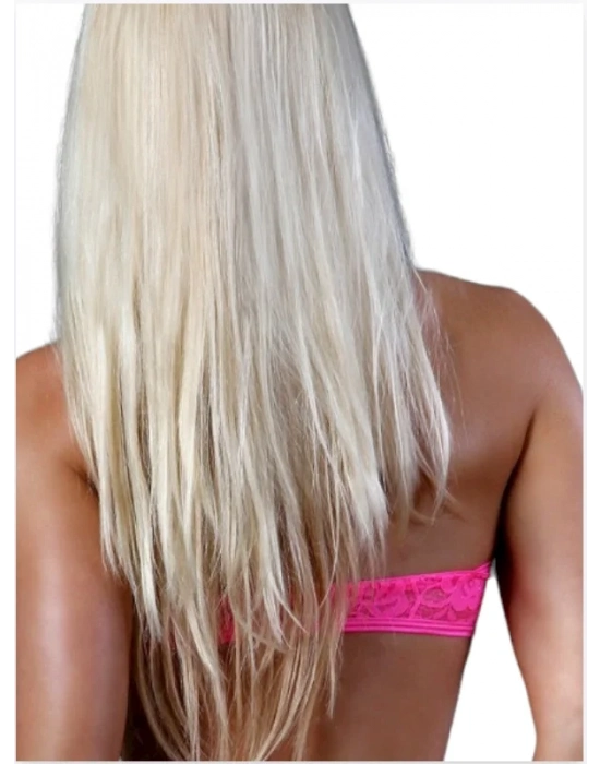 Fantezi Pembe Dantelli Straplez Sütyen