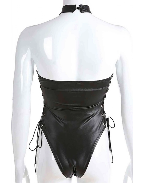 Fantezi Yanları Kuş Gözlü Yandan Bağlamalı Seksi Babydol