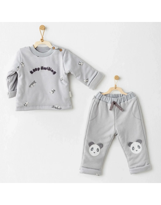 Fiber Keep Smiling 2li Takım Grey