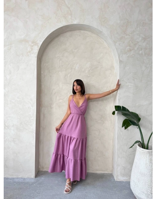 Fırfırlı Katlı Elbise S255049