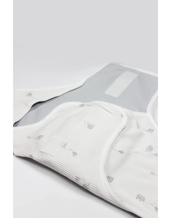 Flying Elephant Organik Bel Destekli Kundak 75102 Ekru Gri