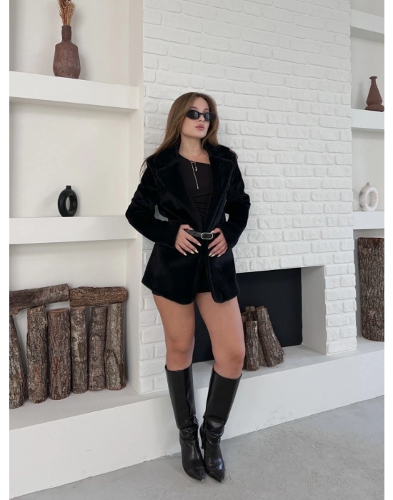 Fok Ceket Premıum Kalite Siyah St255860