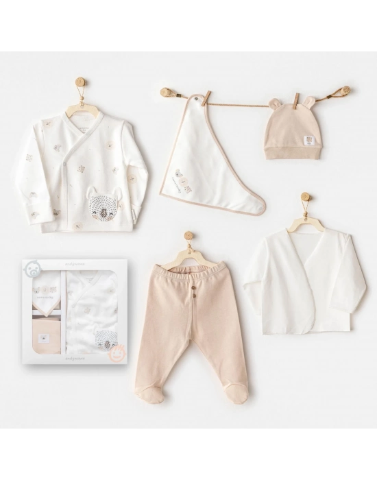 Happy Animals 5li Hastane Çıkışı Ekru