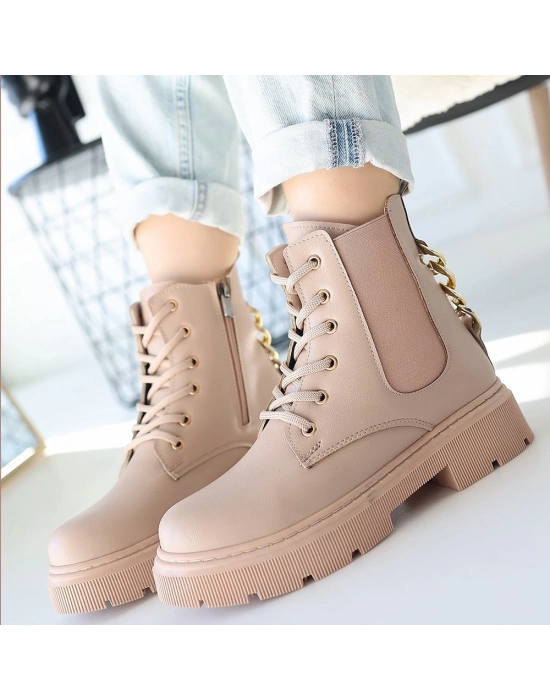 Harte Nude Cilt Bağcıklı Bot