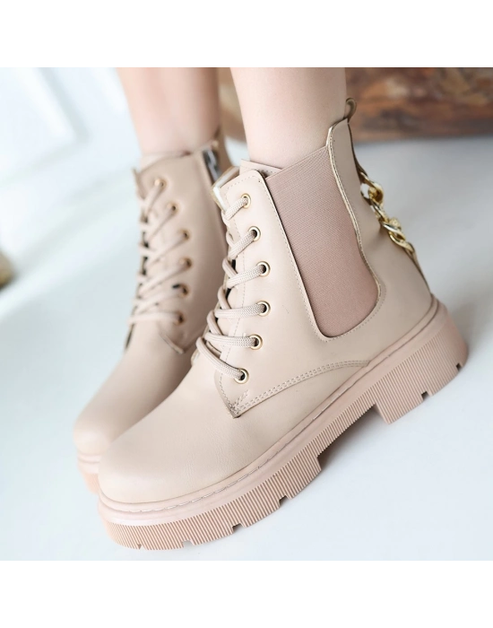 Harte Nude Cilt Bağcıklı Bot - Bamido