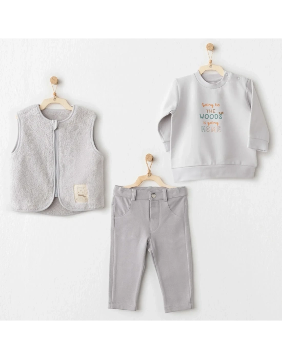 Hello Autumn 3lü Takım Grey
