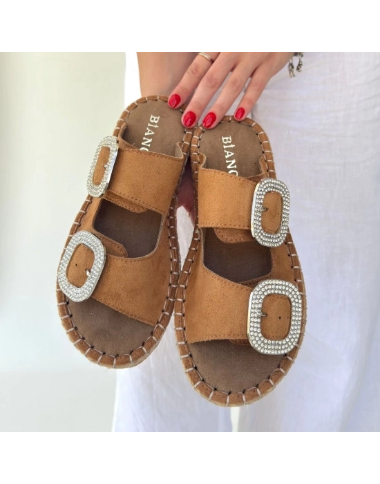 Hertas Vizon Nubuk Tokalı Terlik