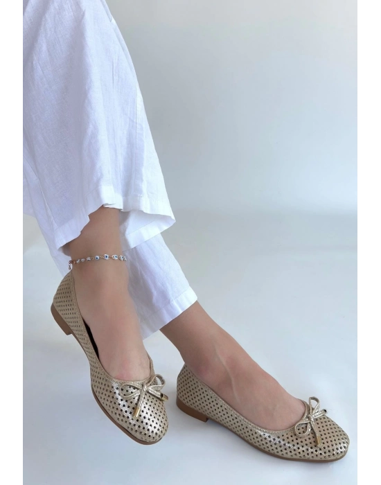 Icar Bej Cilt Babet Ayakkabı