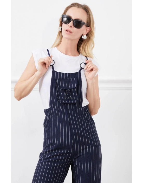 İp Askılı Beli Lastikli Tulum