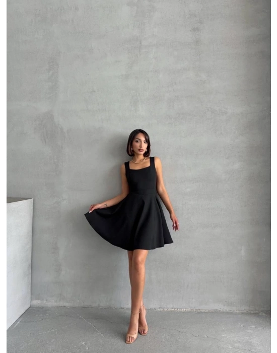 Kadın Kare Yaka Kısa Elbise S251188