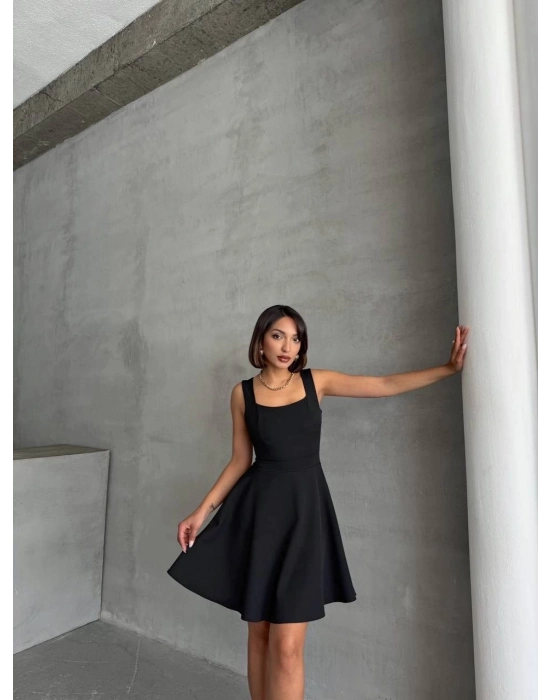 Kadın Kare Yaka Kısa Elbise S251188