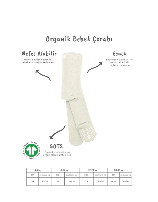 Kaymaz Basic Külotlu Çorap 50501 Ekru