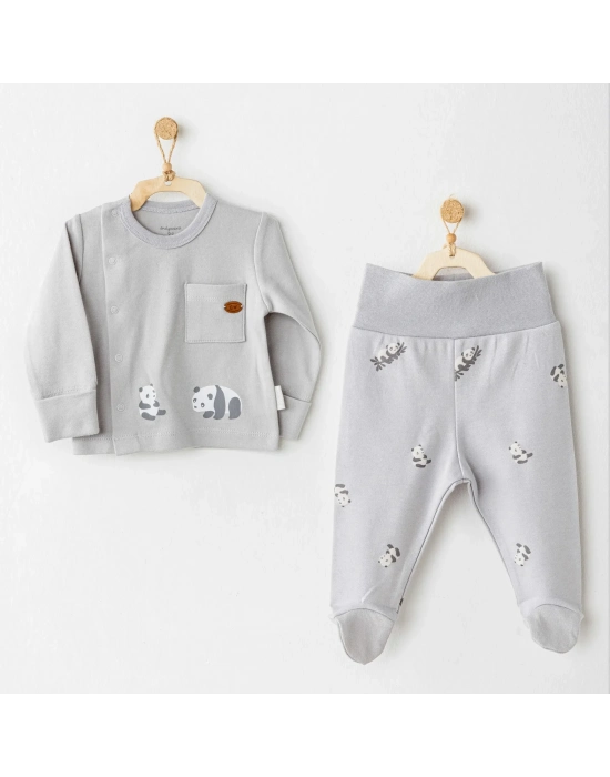 Keep Smiling 2li Zıbın Takım Grey