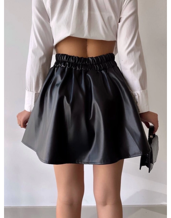 Kısa Deri Çan Etek H26599