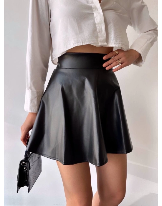 Kısa Deri Çan Etek H26599