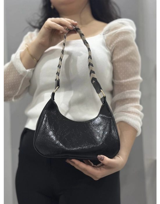 Kraş Siyah Cilt Çanta