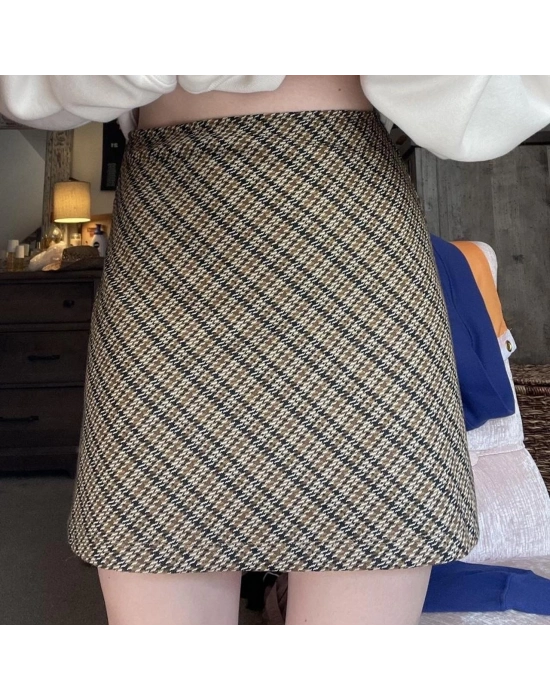 Likralı A Kalite Mini Etek Çokrenkli