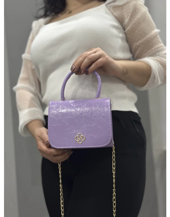 Lila Cilt Krash Çanta