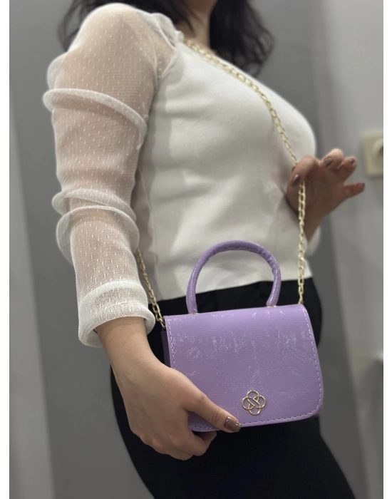 Lila Cilt Krash Çanta