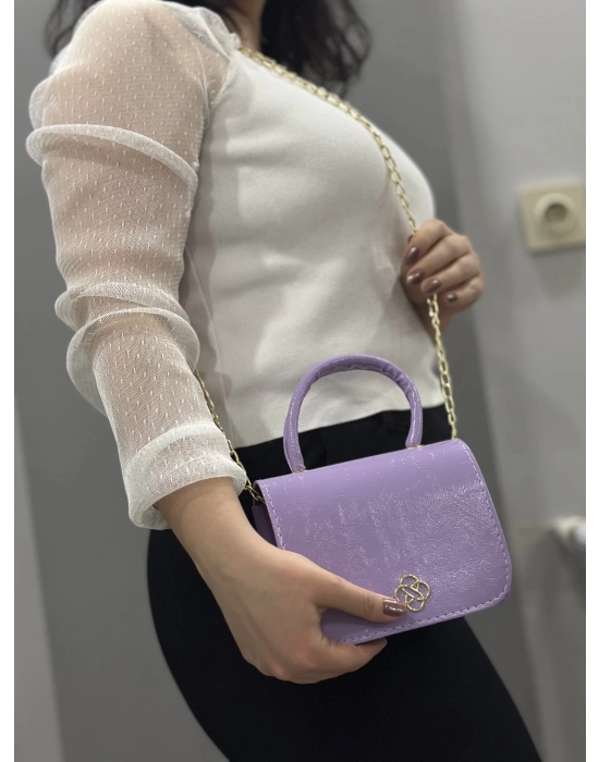 Lila Cilt Krash Çanta