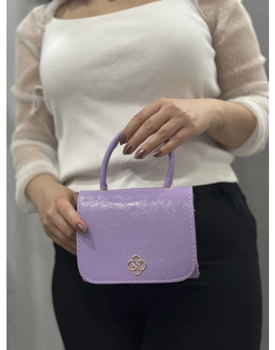 Lila Cilt Krash Çanta