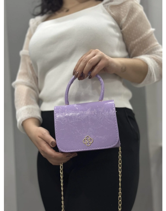 Lila Cilt Krash Çanta