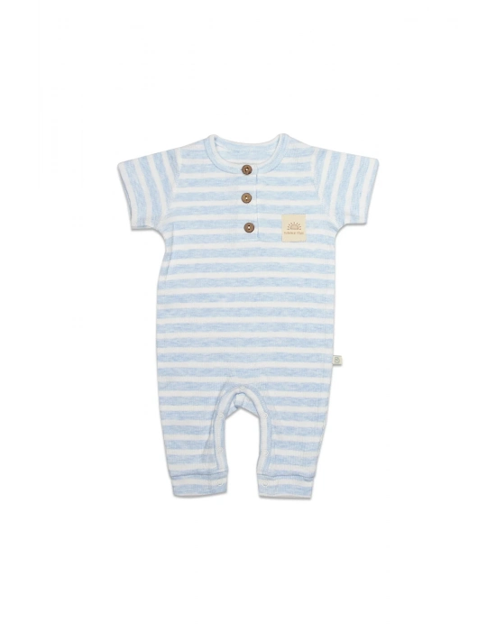 Line Colors Yarım Kol Patiksiz Tulum 15126 Mavi