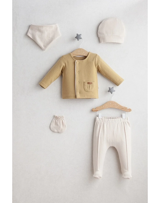 Little Bear 5li Zıbın Set 5445 Hardal