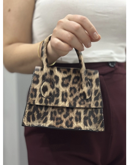 Luxe Leopar Cilt Çanta