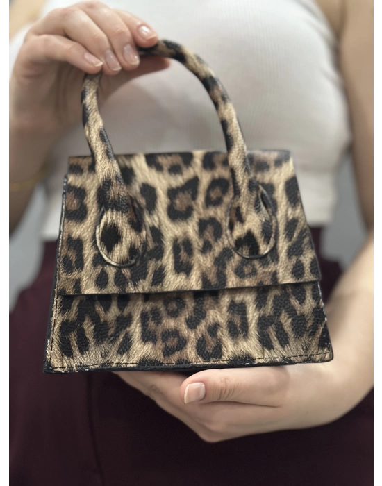 Luxe Leopar Cilt Çanta