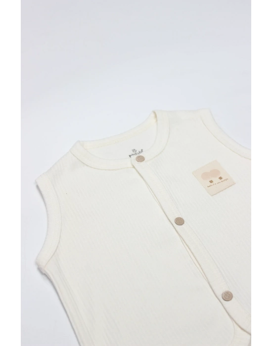 Modal Flying Balloons Bebek Yelek Bs18110 Ekru