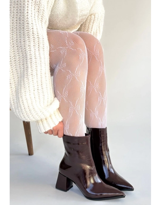 Mosy Bordo Rugan Topuklu Bot