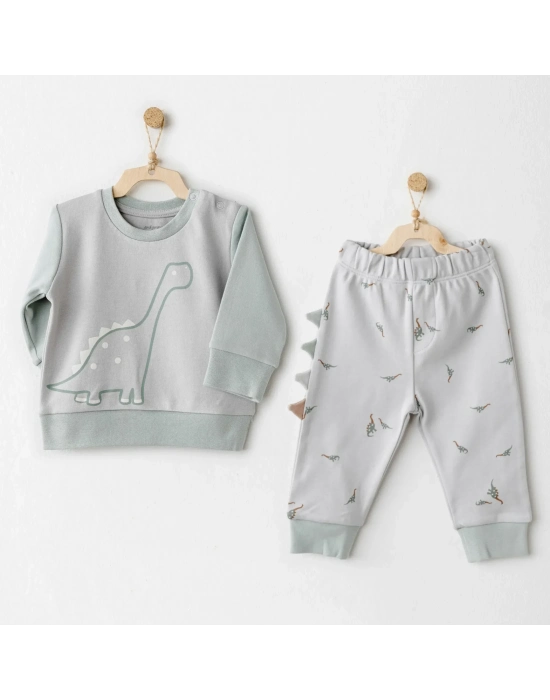 Mummy S Snuggle Saurus 2li Bebek Takım Green