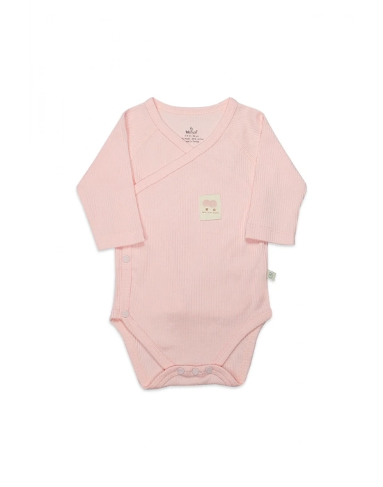 Organic Modal Flying Balloons Kruvaze Uzun Kol Body Bs17121 Pembe