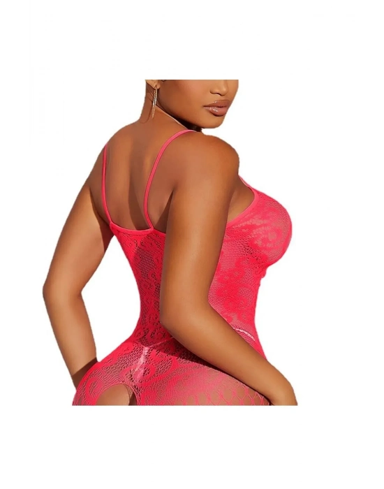 Pembe Fantezi Kadın Seksi  Vücut Çorabı