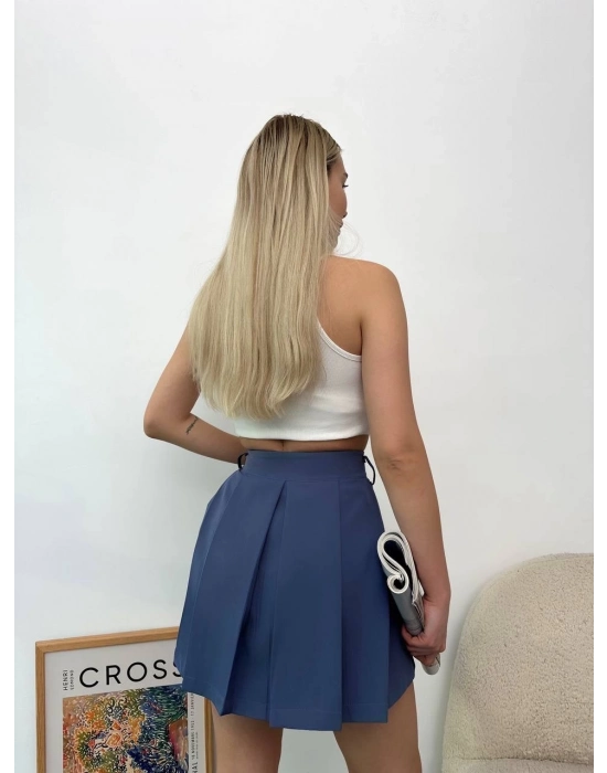 Pileli Atlas Mini Etek S24820