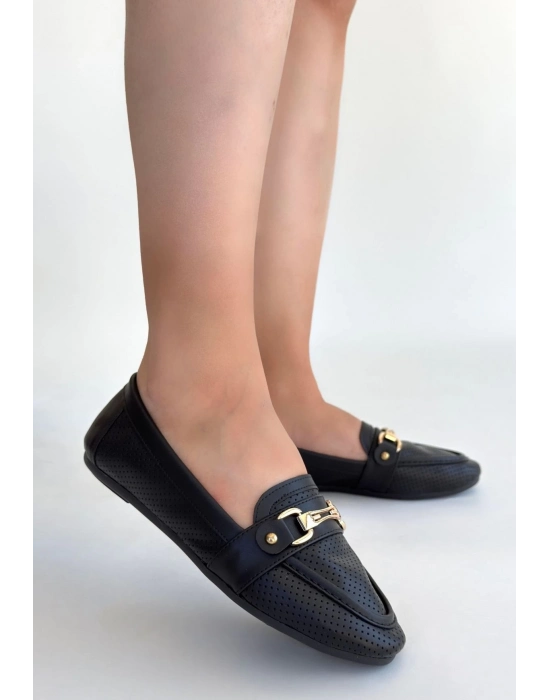 Rain Siyah Cilt Babet Ayakkabı