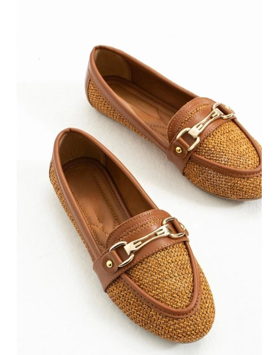 Rain Taba Cilt Babet Ayakkabı