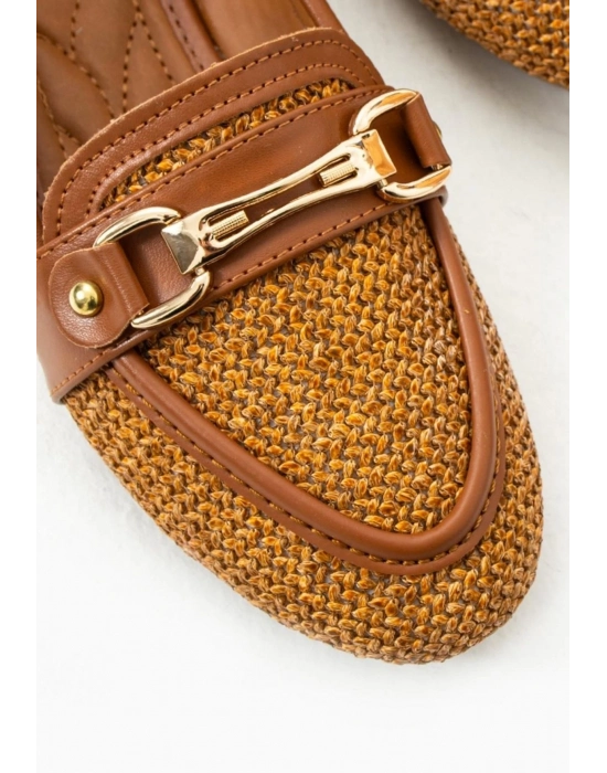 Rain Taba Cilt Babet Ayakkabı