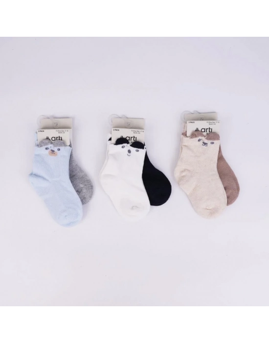 Retkit 2li Erkek Bebek Soket Çorap K44144 Asorti