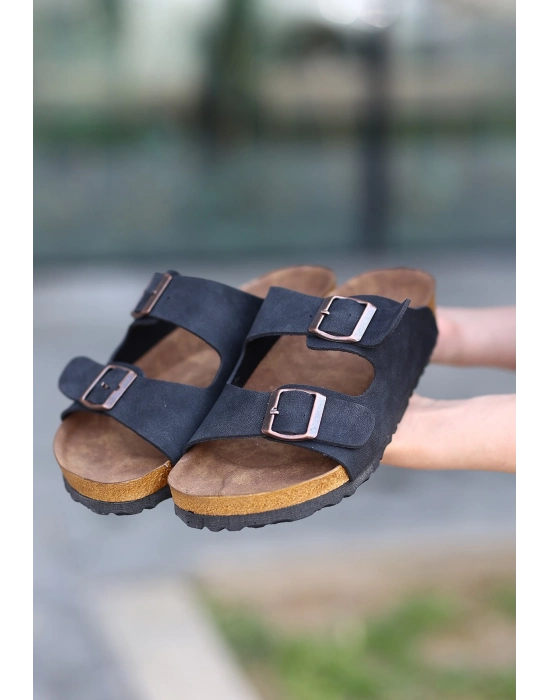 Rıno Siyah  Nubuk Terlik - Bamido